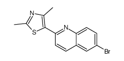 5-(6-bromoquinolin-2-yl)-2,4-dimethyl-1,3-thiazole Structure