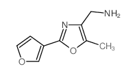 4-Aminomethyl-5-methyl-2-(furan-3-yl)oxazole Structure