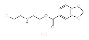 2-((2-Chloroethyl)amino)ethyl 1,3-benzodioxole-5-carboxylate结构式