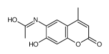 N-(7-hydroxy-4-methyl-2-oxochromen-6-yl)acetamide结构式