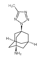 3-(5-甲基-2H-四唑-2-基)-1-金刚烷胺结构式