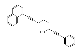 8-naphthalen-1-yl-1-phenylocta-1,7-diyn-3-ol结构式