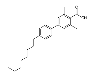 2,6-dimethyl-4-(4-octylphenyl)benzoic acid Structure