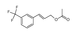 (E)-3-trifluoromethylcinnamyl acetate结构式