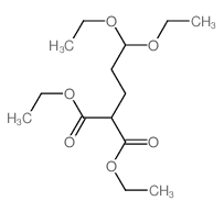 diethyl 2-(3,3-diethoxypropyl)propanedioate结构式