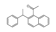 1-[2-(1-phenylethyl)naphthalen-1-yl]ethanone Structure