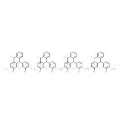 2-(4,5-dibromo-3,6-dihydroxyxanthen-9-yl)benzoic acid, zirconium salt Structure