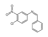 N-(4-chloro-3-nitrophenyl)-1-phenylmethanimine结构式