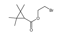 2-bromoethyl 2,2,3,3-tetramethylcyclopropane-1-carboxylate结构式