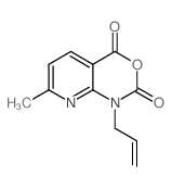 1-烯丙基-7-甲基-1H-吡啶并[2,3-d][1,3]噁嗪-2,4-二酮结构式