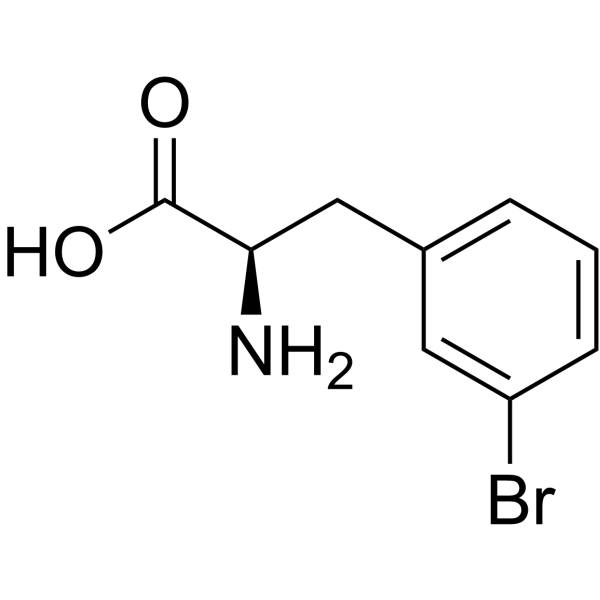 3-Bromo-D-Phenylalanine Structure