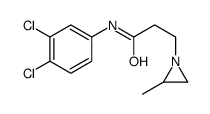 N-(3,4-dichlorophenyl)-3-(2-methylaziridin-1-yl)propanamide结构式