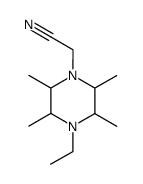(4-ethyl-2,3,5,6-tetramethyl-piperazino)-acetonitrile Structure
