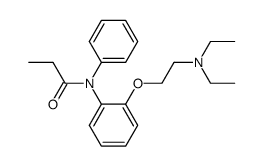 N-Propionyl-2-<2-diaethylamino-aethoxy>-diphenylamin Structure
