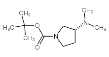 (|R|)-1-BOC-3-DIMETHYLAMINOPYRROLIDINE Structure