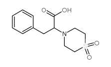 2-(1,1-DIOXIDOTHIOMORPHOLINO)-3-PHENYLPROPANOIC ACID Structure