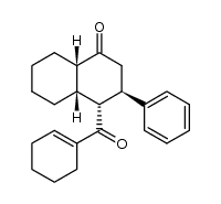 (3α,4β,4aα,8aα)-4-(1-Cyclohexenylcarbonyl)-3-phenyl-3,4,4a,5,6,7,8,8a-octahydronaphthalen-1(2H)-one Structure
