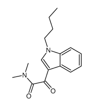 2-(1-butylindol-3-yl)-N,N-dimethyl-2-oxoacetamide Structure