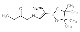 1-[4-(4,4,5,5-四甲基-1,3,2-二噁硼烷-2-基)-1H-吡唑-1-基]-2-丁酮结构式