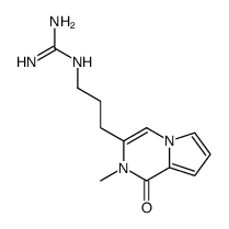 1-[3-[(1,2-Dihydro-2-methyl-1-oxopyrrolo[1,2-a]pyrazin)-3-yl]propyl]guanidine Structure