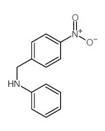 Benzenemethanamine,4-nitro-N-phenyl- Structure