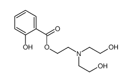 2-[bis(2-hydroxyethyl)amino]ethyl 2-hydroxybenzoate结构式