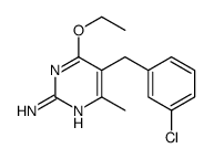 5-(3-氯苄基)-4-乙氧基-6-甲基嘧啶-2-胺结构式