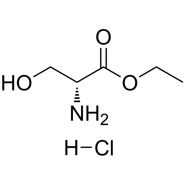 D-丝氨酸乙酯盐酸盐结构式