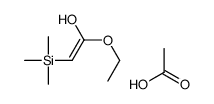 acetic acid,1-ethoxy-2-trimethylsilylethenol结构式