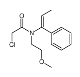 2-chloro-N-(2-methoxyethyl)-N-(1-phenylprop-1-enyl)acetamide Structure