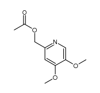 2-acetoxymethyl-4,5-dimethoxypyridine结构式