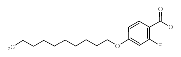 4-癸氧基-2-氟苯甲酸结构式