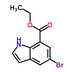 Ethyl 5-bromo-1H-indole-7-carboxylate Structure