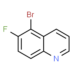 5-溴-6-氟喹啉结构式