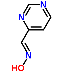 (E)-N-Hydroxy-1-(4-pyrimidinyl)methanimine Structure