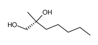 (R)-2-methyl-1,2-heptanediol Structure