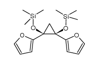 cis-1,2-bis(2-furyl)-1,2-bis(trimethylsilyloxy)cyclopropane Structure