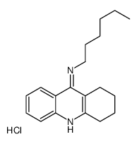 N-hexyl-1,2,3,4-tetrahydroacridin-9-amine,hydrochloride结构式
