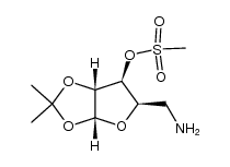 5-amino-O1,O2-isopropylidene-O3-methanesulfonyl-5-deoxy-α-D-xylofuranose Structure