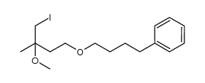 1-[4-(4-iodo-3-methoxy-3-methylbutoxy)butyl]benzene Structure