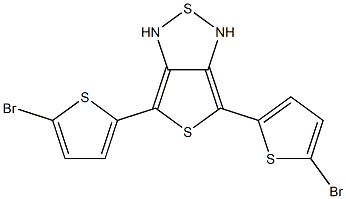 4,6-双(5-溴-2-噻吩基)噻吩[3,4-C][1,2,5]噻二唑结构式