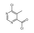 6-chloro-5-methyl-pyrimidine-4-carboxylic acid chloride Structure