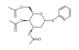 2-pyridyl 3,4,6-tri-O-acetyl-2-deoxy-1-thio-D-lyxo-hexopyranoside Structure