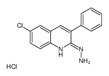 6-Chloro-2-hydrazino-3-phenylquinoline hydrochloride结构式