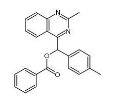 (2-methylquinazolin-4-yl)(p-tolyl)methyl benzoate结构式