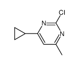 2-chloro-4-cyclopropyl-6-methylpyrimidine Structure