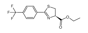 ethyl (R)-2-(4-(trifluoromethyl)phenyl)-4,5-dihydrothiazole-4-carboxylate结构式