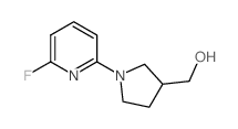 (1-(6-氟吡啶-2-基)吡咯烷-3-基)甲醇结构式