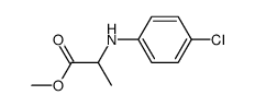 methyl 2-(N-(4-chlorophenyl)amino)propanoate结构式