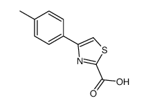 4-(4-甲基苯基)-2-噻唑羧酸结构式
